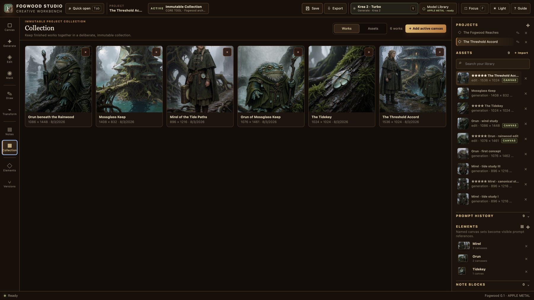 The Threshold Accord Collection grid