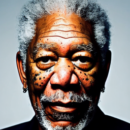 Morgan Freeman, No attack, before erasure, target prompt.
