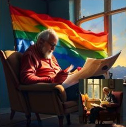 Rainbow flag output 1 extracted from the Token by Token paper